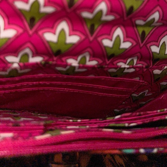RETIRED VA VA VOOM PATTERN!!! Vera Bradley Pink Paisley Large Tote and Wallet - Picture 7 of 10